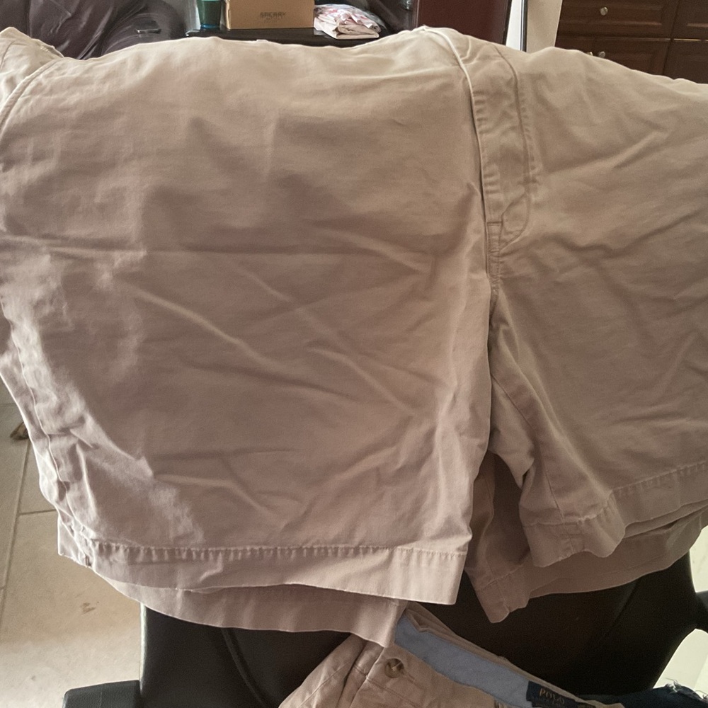 Polo by Ralph Lauren Tan Flat Front Shorts